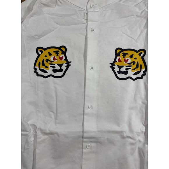 Louis Vuitton x Nigo Printed Tigers Mandarin Collar Shirt Size Large - Picture 3 of 6